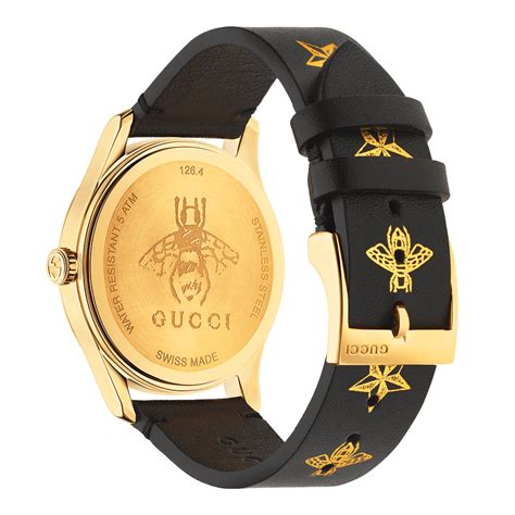 gucci black bee watch